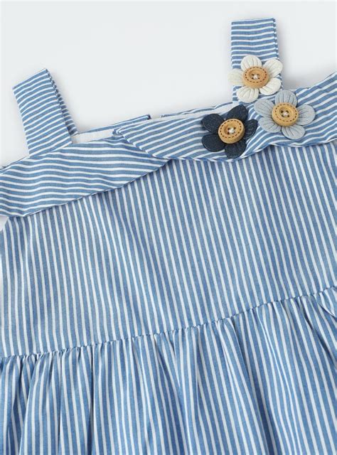 Buy Girls Striped Fit & Flare Dress Online at just Rs. 499.0 ...