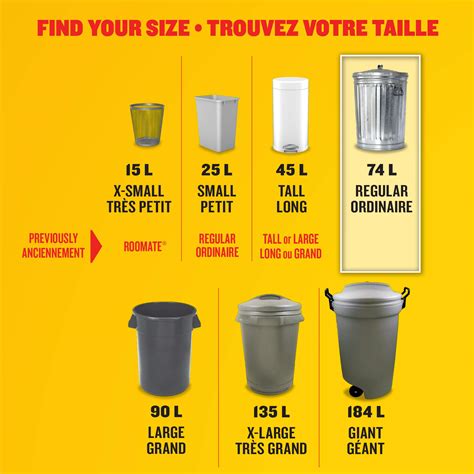 Glad Garbage Bag Size Chart at Donald Blanton blog
