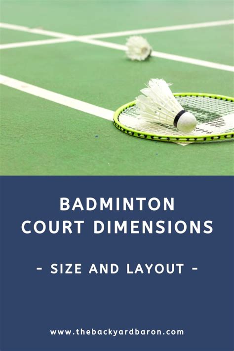 Badminton Court Dimensions 的图像结果