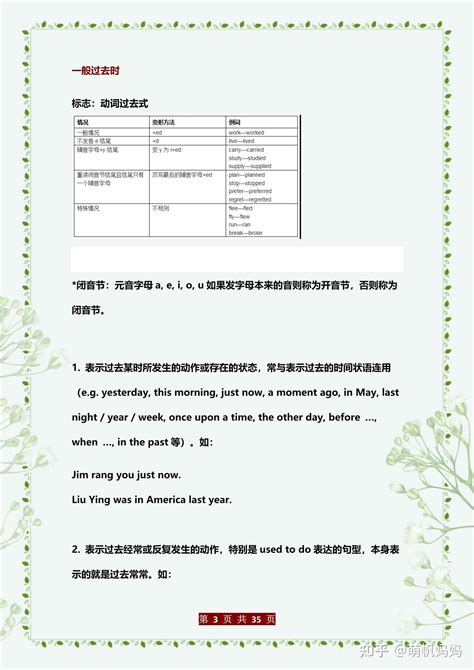 初中英语八大时态讲解+经典例题 - 知乎