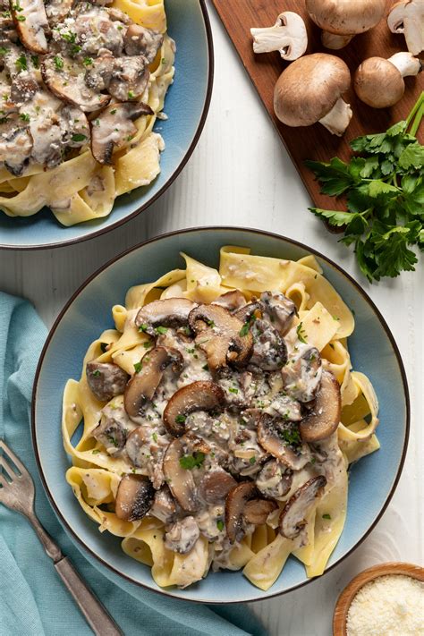 Pasta with Creamy Mushroom Sauce | Mushroom Recipes