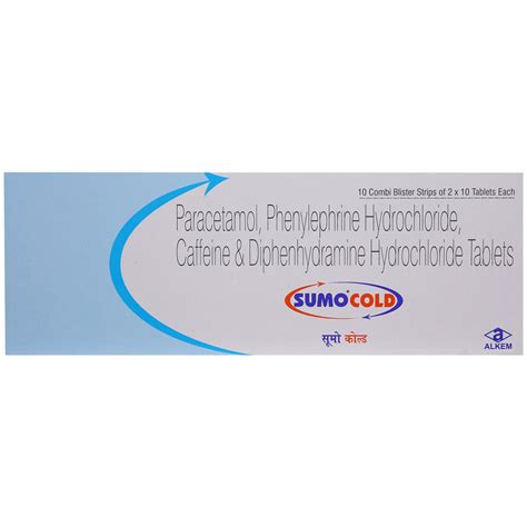 Sumo Cold Tablet | Uses, Side Effects, Price | Apollo Pharmacy