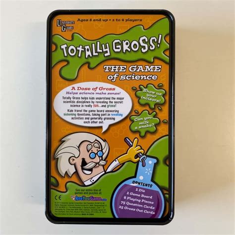 University Games Totally Gross! The Game Of Science - New In Tin(s ...