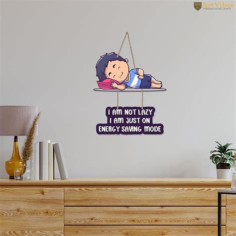 Artvibes Funny Quotes Wooden Wall Hanging with Quote for Home Decor ...