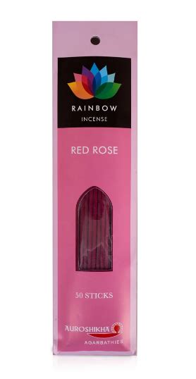Auroshikha Red Rose Agarbathi / Incense Sticks - 50 Pcs – VTI HERITAGE