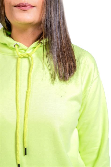 Basic Neon Green Hoodie // Women – Ewardrobe