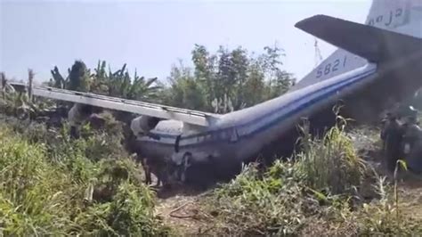 Video: 6 injured as Myanmar military aircraft skids off runway in ...