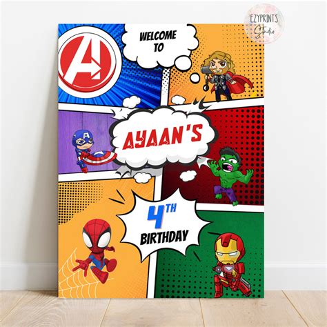 Avengers Theme Cutouts | Marvel Cutouts – Ezyprints Studio