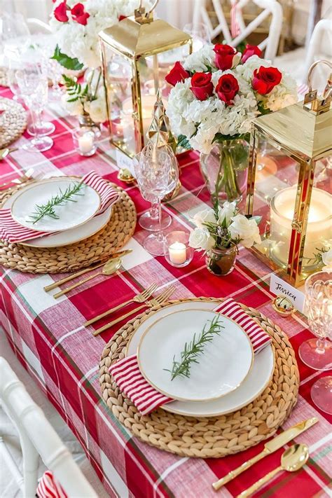diy christmas decorations table