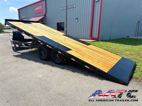 14OT-24 BIG TEX FULL 24' DECKOVER POWER TILT TRAILER 7 TON 14,000 GVWR ...