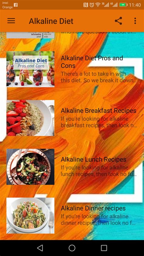 Alkaline Diet Meal Plan APK for Android Download