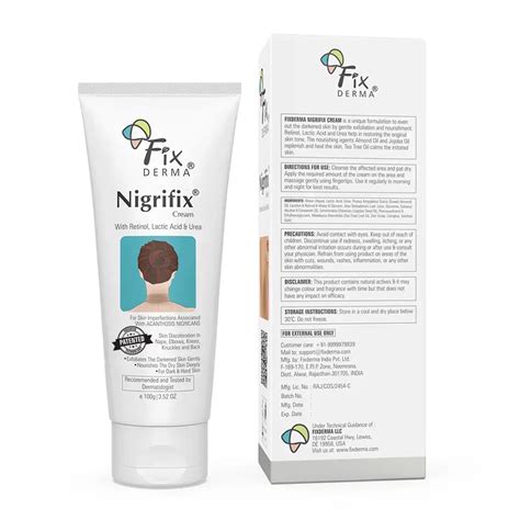 Nigrifix Cream for Hyperpigmentation – Fixderma Skincare