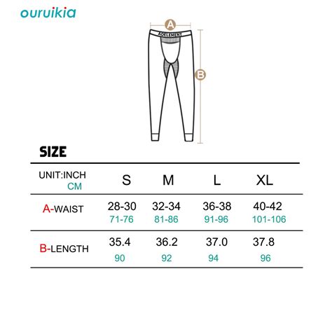Buy Ouruikia Men's Thermal Underwear Pants Modal Thermal Bottoms Long ...