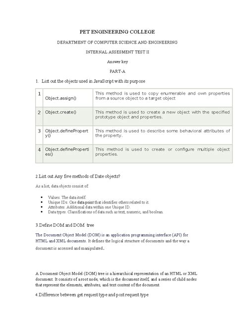 IP IAT 2 Answer KEY - PET ENGINEERING COLLEGE DEPARTMENT OF COMPUTER ...