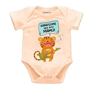 Buy KNITROOT Mamu Family Special Onesies, Unisex Baby Kids Cotton Lycra ...