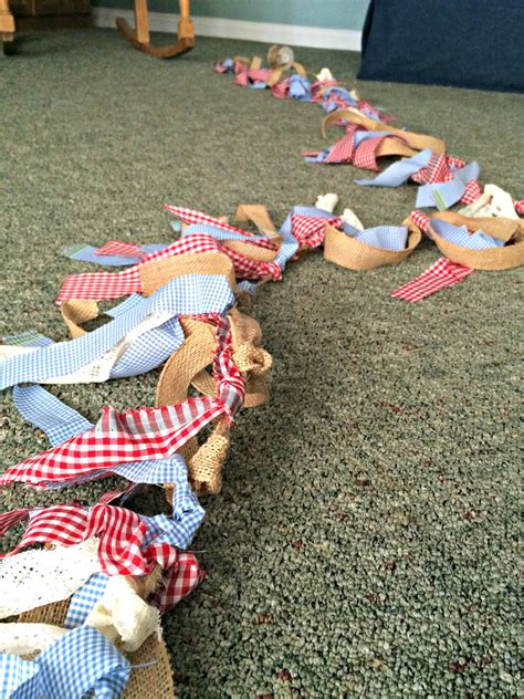 DIY Ribbon Garland Under $20 | How to make a ribbon garland, How to ...