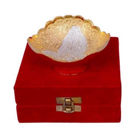 Decorative Brass Handicrafts - Navratri Brass Gift Product with Red ...