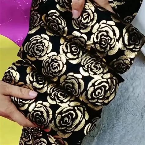 Autumn-Spring-Thin-Fabric-Sequin-Floral-High-Waist-Seamless-Women ...