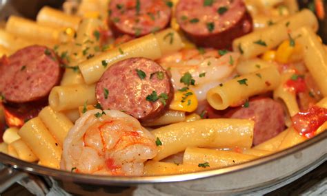 Spicy Sausage and Shrimp Pasta - addicted to recipes