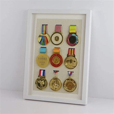 Buy Medal Display Box Medal Frame Safe Wooden Display Case For Medals ...