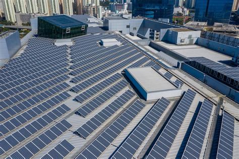 Solar panel on roof top building | Premium Photo