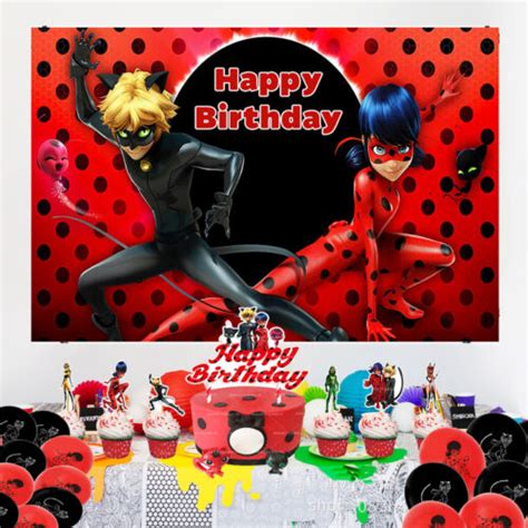 Miraculous Ladybug Party Photography Backdrop India | Ubuy