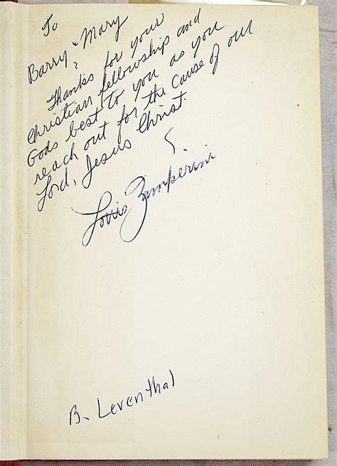 Devil At My Heels: The Story of Louis Zamperini (Signed) by Zamperini ...