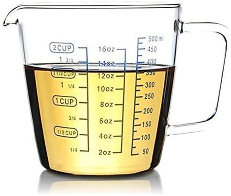 Buy Oban Clear Measuring Jug Glass Measuring Cup Milk Cups with 50ML ...