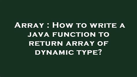 Image result for Java Return Array From Function