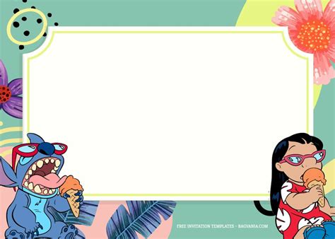 9+ Happy Summer With Lilo And Stitch Birthday Invitation Templates ...