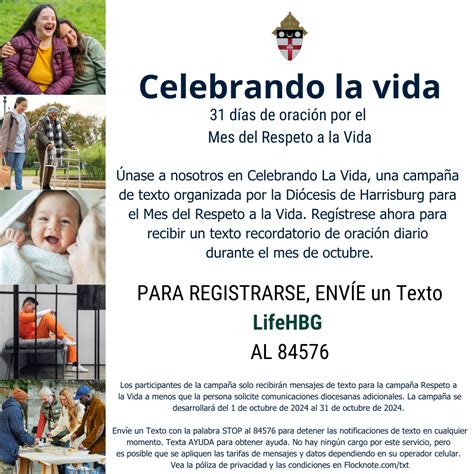 Respect Life Text Campaign Social Spanish - Roman Catholic Diocese of Harrisburg
