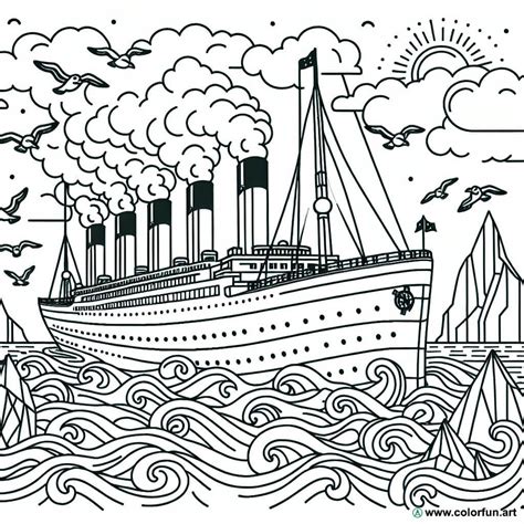 The Titanic Coloring Pages [2025]