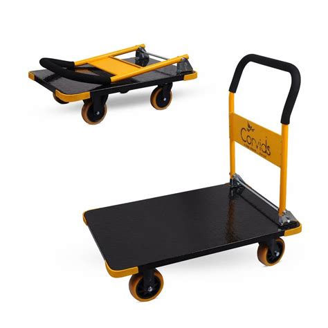 Industrial Trolley - Corvids 400 Kg Heavy-Duty Folding Metal Hand ...