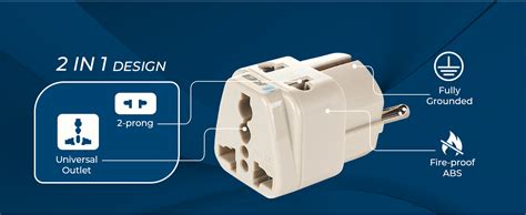 Orei India Europe Adapter (Schuko) Plug - Type E/F India to Europe ...