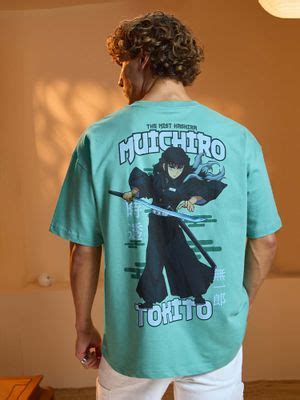Buy The Souled Store Official Demon Slayer: Muichiro Men Oversized T ...