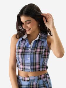 The Souled Store Casual Checkered Women Multicolor Top - Buy The Souled ...