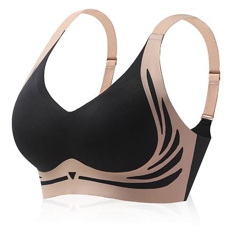 Wireless Bras For Women Push Up Sports Bras Anti_Sagging Adjustable ...