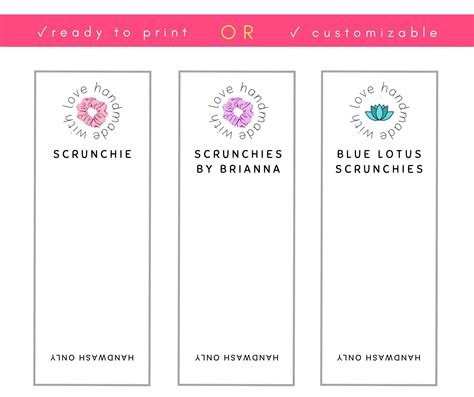 Image result for Scrunchie Printable