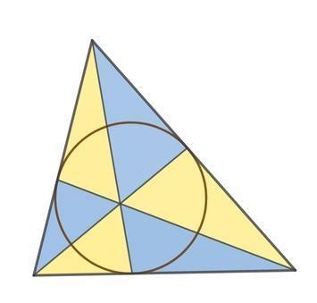 Consider a triangle in which we draw line segments connecting the ...
