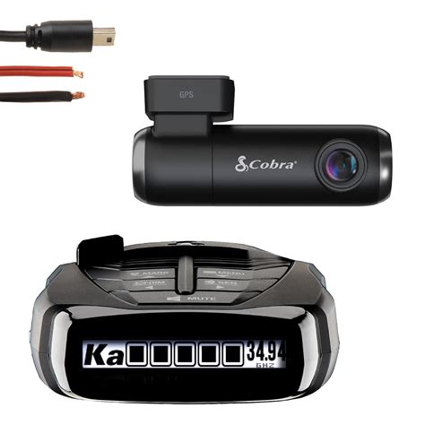 Cobra RAD 480i Laser Radar Detector & SC100 Smart Dash Cam + 2.5A Micro ...