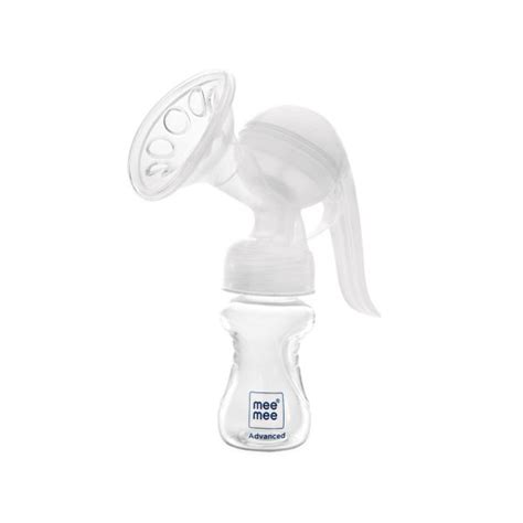 Mee Mee Advanced Manual Breast Pump with 180˚ Rotation Handle - (White ...