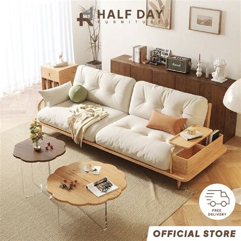 Japanese Sofa Set GRACE Nordic Japanese Design Sofa Solid Wood