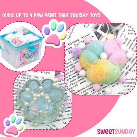 Taba Squishy Kit - Make up to 4 Paw Print Squishy Toys, Squishy Making ...