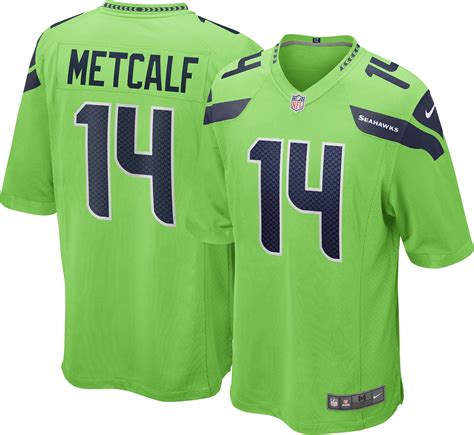 2020 Nike DK Metcalf Seattle Seahawks #14 Alternate Game Jersey - Neon ...