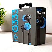 Amazon.in: Buy Logitech G333 Wired in Ear Earphones with Mic (Black ...