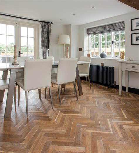 Herringbone Wood Tile Flooring