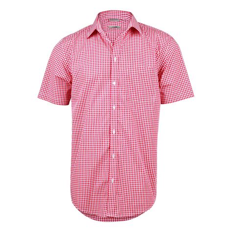 Mens Gingham Short Sleeve Checkered Shirt | Shop Business Corporate ...