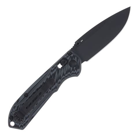 Benchmade Mini Freek AXIS Lock Folding Knife (Black Cerakote M4, Black ...