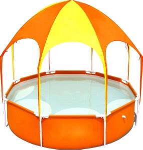 Toy Park Bestway 8ft swimming Pool with canopy and mist sprayer, U V ...
