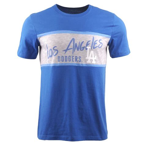 Los Angeles Dodgers MLB Forever Collectibles Wordmark Panel Tee Shirt ...